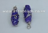 NGP8826 18*45mm rice agate gemstone pendants wholesale