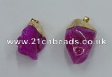 NGP8848 20*25mm - 30*40mm nuggets agate gemstone pendants