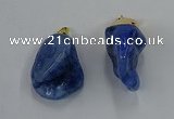 NGP8849 20*25mm - 30*40mm nuggets agate gemstone pendants