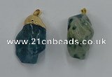 NGP8850 20*25mm - 30*40mm nuggets agate gemstone pendants