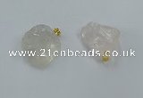 NGP8855 20*25mm - 30*40mm nuggets white crystal pendants wholesale