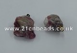 NGP8860 20*25mm - 30*40mm nuggets tourmaline pendants wholesale