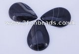 NGP887 5PCS 27*38mm flat teardrop agate gemstone pendants wholesale