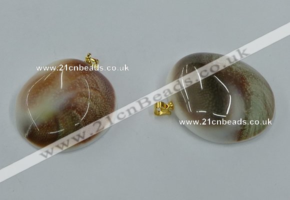 NGP8876 25*30mm - 30*40mm freeform shell pendants wholesale