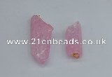 NGP8881 16*38mm - 25*60mm sticks crackle quartz pendants wholesale