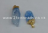 NGP8891 10*35mm - 20*45mm sticks crackle quartz pendants