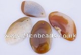 NGP896 5PCS 28-40mm*45-60mm freeform agate druzy geode gemstone pendants