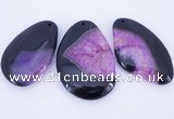 NGP903 5PCS 35-45mm*55-70mm freeform agate druzy geode gemstone pendants