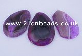 NGP904 5PCS 35-50mm*55-65mm freeform agate druzy geode gemstone pendants