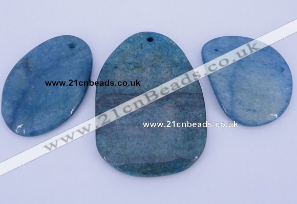NGP938 5PCS 35-50mm*45-70mm freeform gemstone pendants wholesale