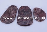 NGP941 5PCS 35-45mm*45-65mm freeform jasper gemstone pendants