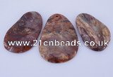 NGP943 5PCS 35-50mm*55-70mm freeform jasper gemstone pendants