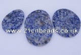 NGP945 5PCS 30-40mm*40-60mm freeform blue spot gemstone pendants