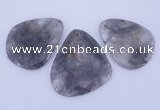 NGP949 5PCS 40-55mm*55-65mm freeform cloudy quartz gemstone pendants