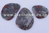 NGP953 5PCS 35-50mm*45-60mm freeform jasper gemstone pendants