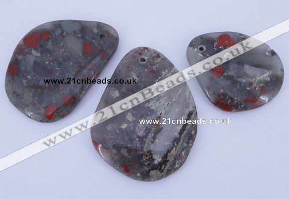 NGP953 5PCS 35-50mm*45-60mm freeform jasper gemstone pendants