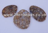 NGP955 5PCS 35-55mm*50-65mm freeform jasper gemstone pendants
