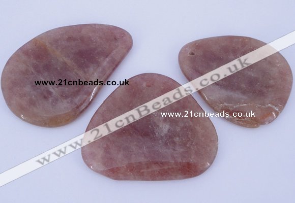 NGP956 5PCS 35-50mm*50-60mm freeform quartz gemstone pendants