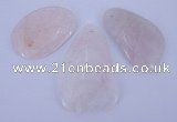 NGP959 5PCS 35-45mm*50-65mm freeform rose quartz gemstone pendants