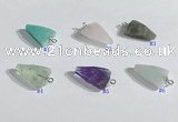 NGP9705 11*16mm arrowhead  mixed gemstone pendants wholesale