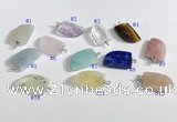 NGP9706 10*16mm horn-shaped  mixed gemstone pendants wholesale