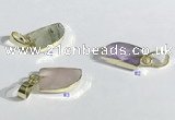 NGP9714 11*15mm horn-shaped  mixed gemstone pendants wholesale