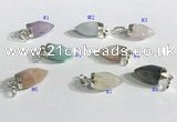 NGP9726 10*16mm bullet-shaped  mixed gemstone pendants wholesale