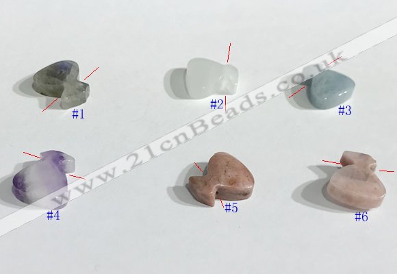 NGP9736 11*11mm  mixed gemstone pendants wholesale