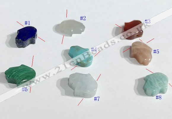 NGP9739 11*13mm  mixed gemstone pendants wholesale