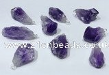 NGP9750 10*16mm-18*25mm freeform amethyst pendants wholesale