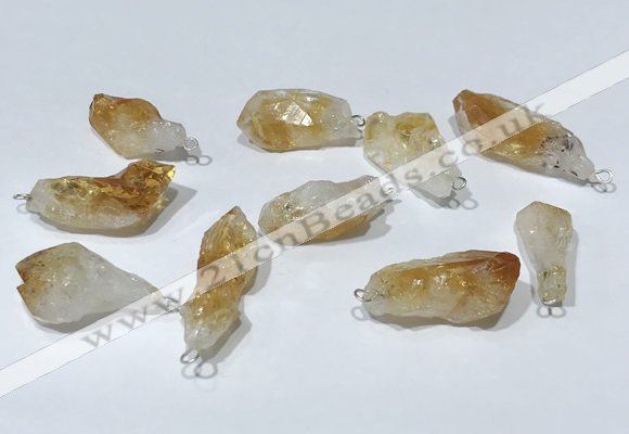 NGP9755 10*16mm-18*25mm freeform citrine pendants wholesale
