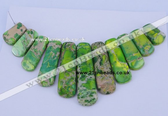 NGP98 Dyed imperial jasper gemstone pendants set jewelry wholesale