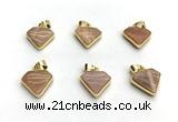 NGP9883 14*16mm faceted sunstone pendant