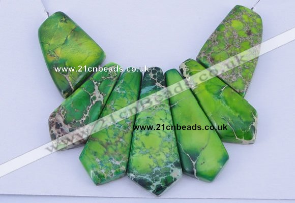 NGP99 Dyed imperial jasper gemstone pendants set jewelry wholesale