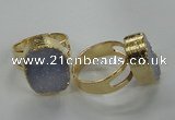 NGR07 13*18mm - 15*20mm freeform blue lace agate gemstone rings