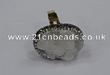 NGR1009 20*25mm - 22*30mm oval druzy quartz rings wholesale