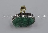 NGR1015 20*25mm - 22*30mm oval druzy quartz rings wholesale