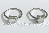 NGR1141 5*7mm oval white moostone gemstone rings wholesale