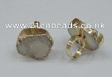 NGR158 22*30mm - 25*30mm freeform druzy agate rings wholesale