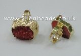 NGR161 22*30mm - 25*30mm freeform druzy agate rings wholesale