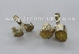NGR194 10*14mm - 15*20mm oval druzy agate gemstone rings