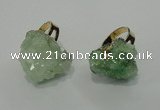 NGR20 18*25mm - 25*30mm nuggets plated druzy quartz rings