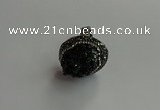 NGR2007 22*28mm freeform gemstone rings wholesale