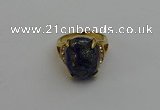 NGR2032 10*15mm faceted oval lapis lazuli gemstone rings