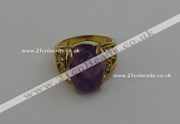 NGR2042 10*15mm faceted oval amethyst gemstone rings wholesale