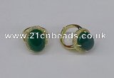 NGR246 13*18mm oval agate gemstone rings wholesale