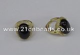 NGR248 13*18mm oval agate gemstone rings wholesale