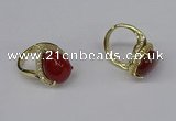 NGR254 13*18mm teardrop agate gemstone rings wholesale