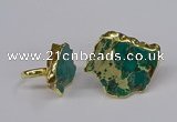 NGR266 22*30mm - 30*40mm freeform sea sediment jasper rings