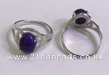 NGR3018 925 sterling silver with 8*10mm oval charoite rings